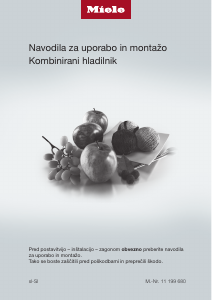 Priročnik Miele KFN 28132 D edt/cs Hladilnik in zamrzovalnik