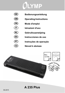 Manuale Olympia A 235 Plus Plastificatrice