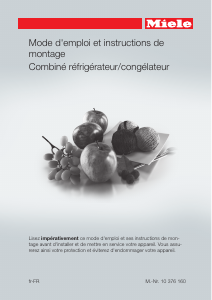 Mode d’emploi Miele KFN 29032 D edo Réfrigérateur combiné