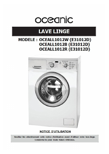 Mode d’emploi Oceanic OCEALL1012B Lave-linge