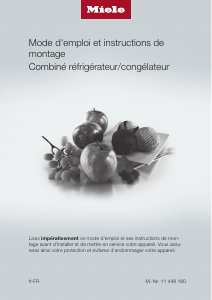 Mode d’emploi Miele KFN 37232 iD Réfrigérateur combiné