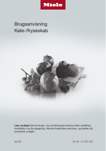 Brugsanvisning Miele KFN 4374 ED Køle-fryseskab