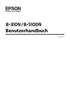 Bedienungsanleitung Epson B-310N Drucker