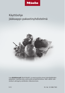 Käyttöohje Miele KFN 4898 AD Jääkaappipakastin