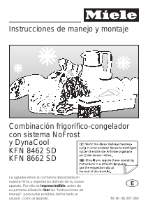 Manual de uso Miele KFN 8462 SD Frigorífico combinado