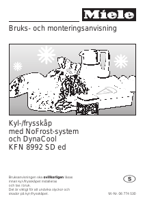 Bruksanvisning Miele KFN 8992 SD ed Kyl-frys