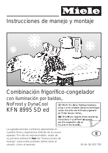 Manual de uso Miele KFN 8995 SD ed Frigorífico combinado