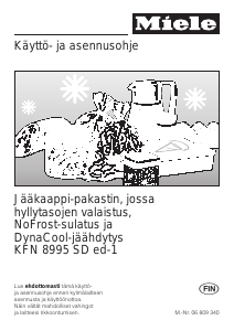 Käyttöohje Miele KFN 8995 SD ed Jääkaappipakastin