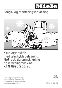 Brugsanvisning Miele KFN 8996 SDE ed Køle-fryseskab