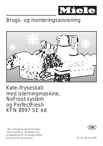 Brugsanvisning Miele KFN 8997 SE ed Køle-fryseskab