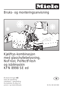 Bruksanvisning Miele KFN 8998 SE ed Kjøle-fryseskap