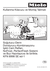 Kullanım kılavuzu Miele KFN 8998 SE ed-1 Donduruculu buzdolabı