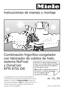 Manual de uso Miele KFN 9755 iDE Frigorífico combinado