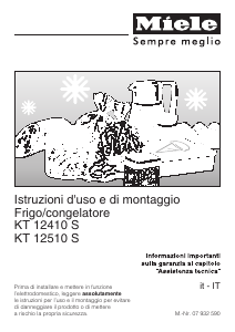 Manuale Miele KT 12510 S Frigorifero-congelatore