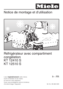 Mode d’emploi Miele KT 12510 S Réfrigérateur combiné