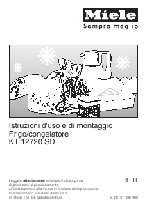 Manuale Miele KT 12720 SD Frigorifero-congelatore