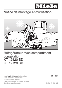 Mode d’emploi Miele KT 12720 SD Réfrigérateur combiné