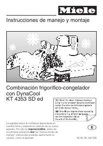 Manual de uso Miele KT 4353 SD ed Frigorífico combinado