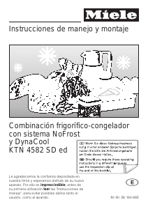 Manual de uso Miele KTN 4582 SD ed Frigorífico combinado