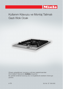 Kullanım kılavuzu Miele CS 1011 G Ocak