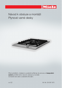 Manuál Miele CS 1012-1 Varná deska