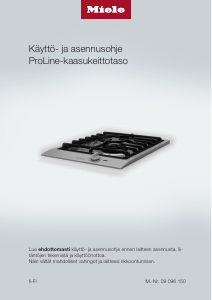 Käyttöohje Miele CS 1012-1 Keittotaso