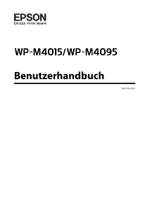 Bedienungsanleitung Epson WP-M4015 DN WorkForce Pro Drucker