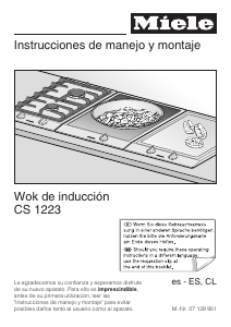 Manual de uso Miele CS 1223 Placa