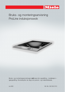 Bruksanvisning Miele CS 1223-1 I Kokeplate