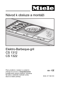 Manuál Miele CS 1312 Varná deska