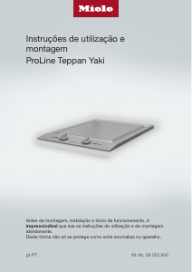 Manual Miele CS 1327 Placa
