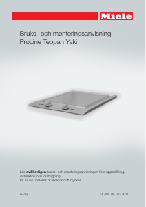 Bruksanvisning Miele CS 1327 Häll