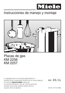 Manual de uso Miele KM 2256 G Placa
