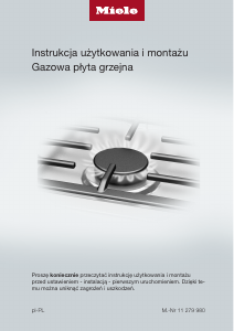Instrukcja Miele KM 2356 Płyta do zabudowy
