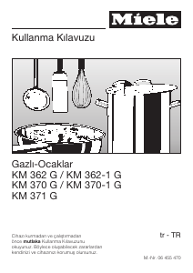 Kullanım kılavuzu Miele KM 370 G Ocak