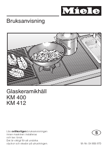 Bruksanvisning Miele KM 400 Häll