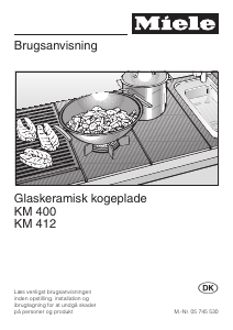 Brugsanvisning Miele KM 400 Kogesektion