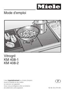 Mode d’emploi Miele KM 408-2 Table de cuisson