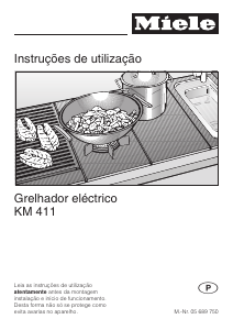 Manual Miele KM 411 Placa