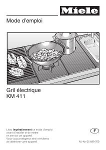 Mode d’emploi Miele KM 411 Table de cuisson