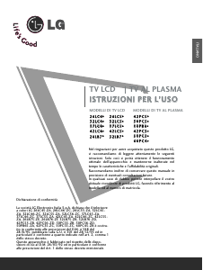 Manuale LG 42PC56-ZD Plasma televisore