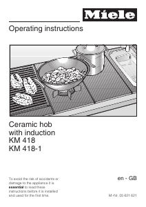 Handleiding Miele KM 418-1 Kookplaat