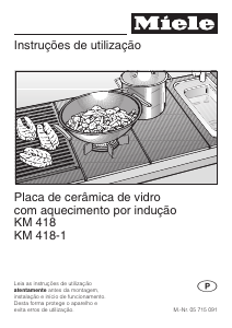Manual Miele KM 418-1 Placa