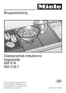 Brugsanvisning Miele KM 418-1 Kogesektion