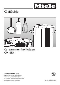 Käyttöohje Miele KM 454 Keittotaso