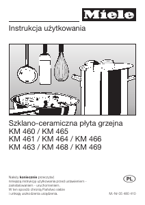 Instrukcja Miele KM 461 Płyta do zabudowy