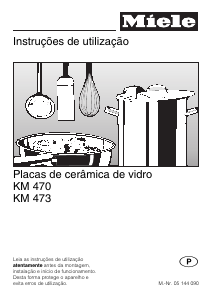 Manual Miele KM 470 Placa