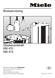 Bruksanvisning Miele KM 473 Häll