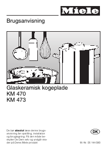 Brugsanvisning Miele KM 473 Kogesektion