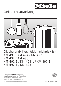 Bedienungsanleitung Miele KM 492 Kochfeld